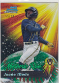 2025 Bowman Chrome Mega Box Green Mojo Refractor Baseball Trading Card 55/99 T204955