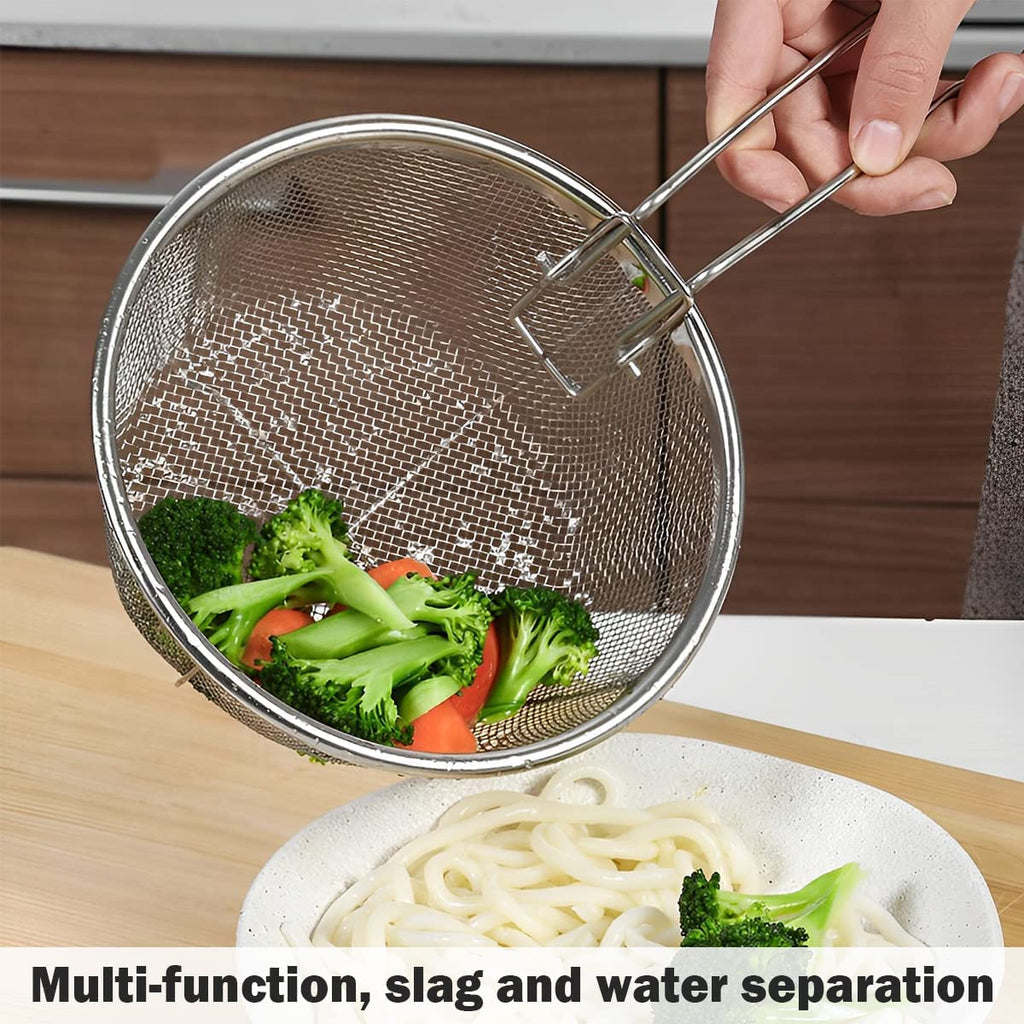 Stainless Steel Deep Fry Basket with Detachable Handle T514