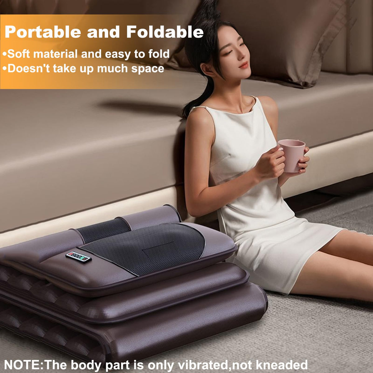Vibration Massage Mat with Neck Headrest and Leg Foot Massagers G4528
