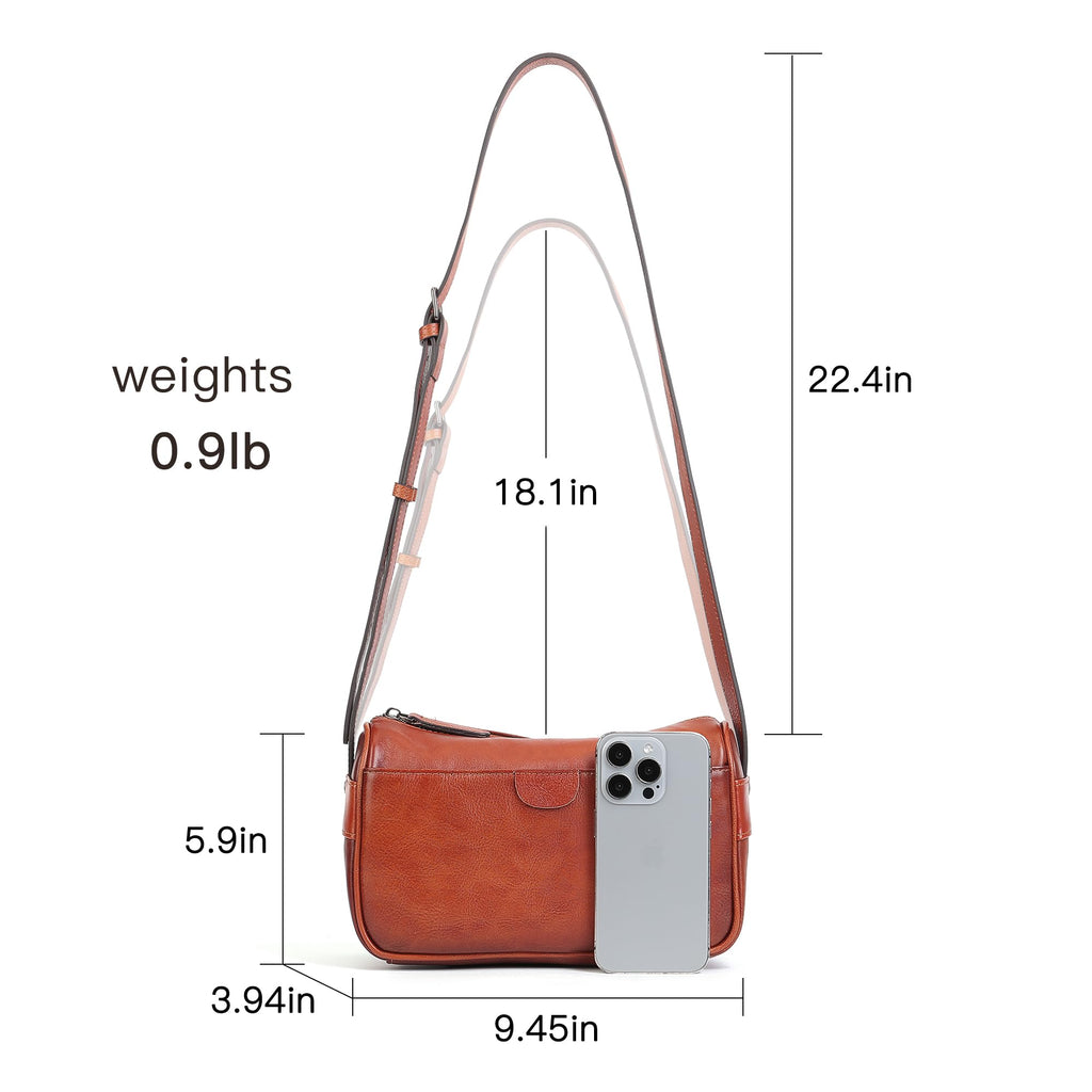 Genuine Leather Crossbody Bag K1744