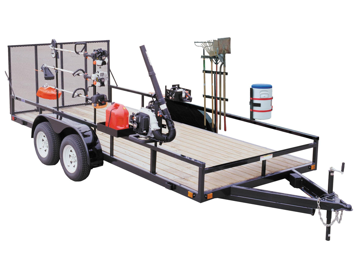 Carbon Steel Gas Container Rack with Nylon Strap, Black K106078