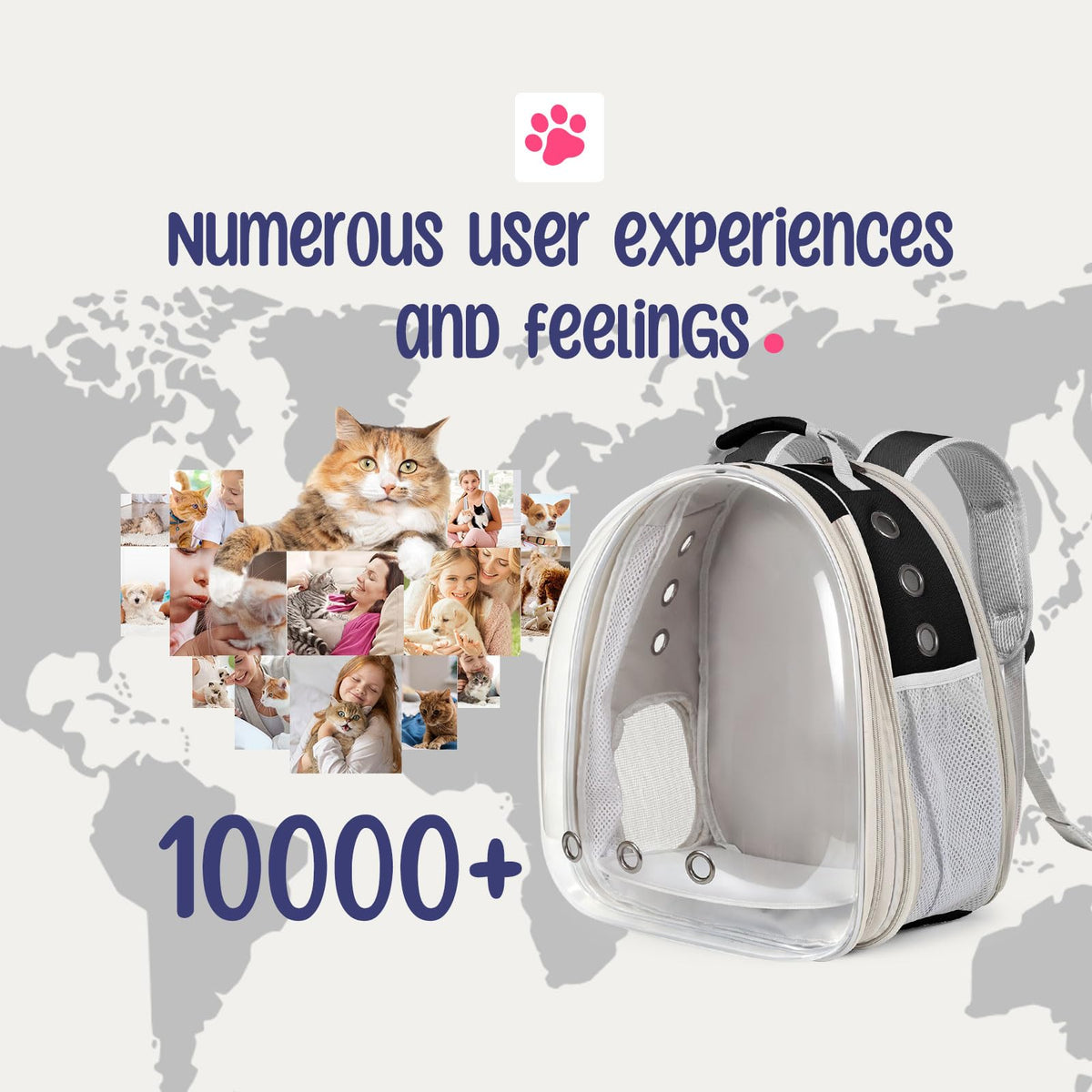 Large Cat Backpack Carrier V2052