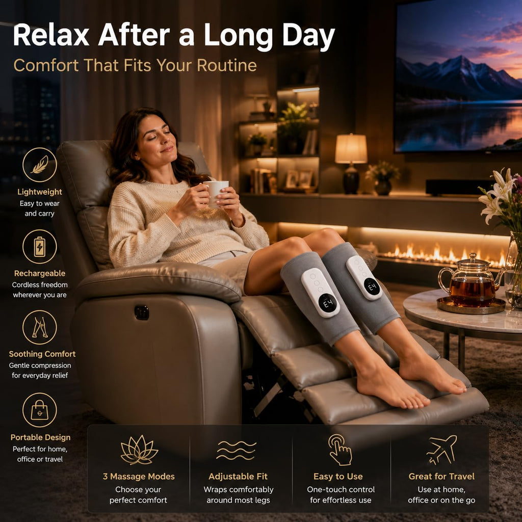 Cordless Air Massage Kneading Leg Massager T1901