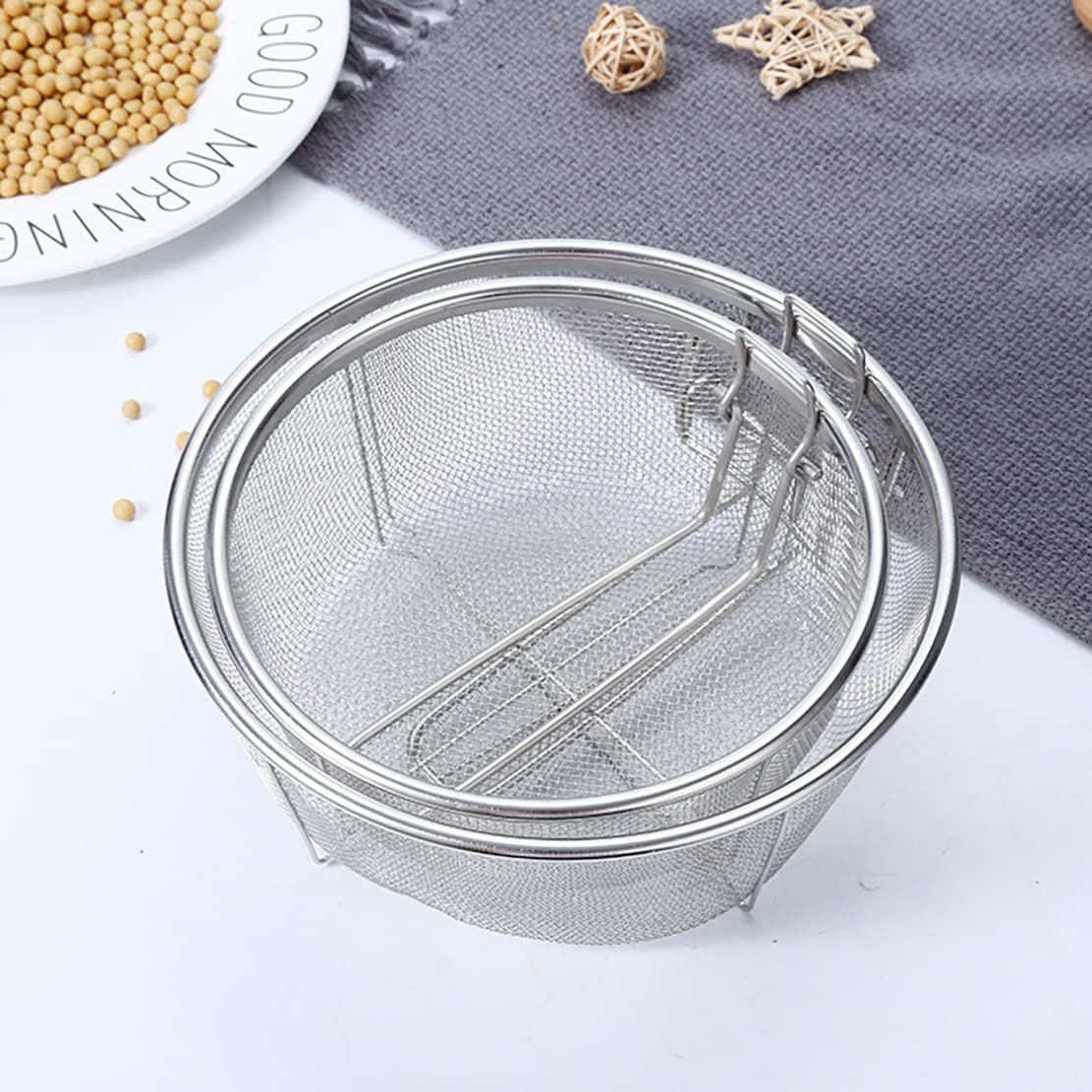 Stainless Steel Deep Fry Basket with Detachable Handle T514