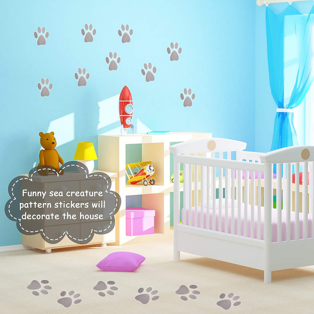 20 Pcs Non Slip Bathtub Sticker Q6283