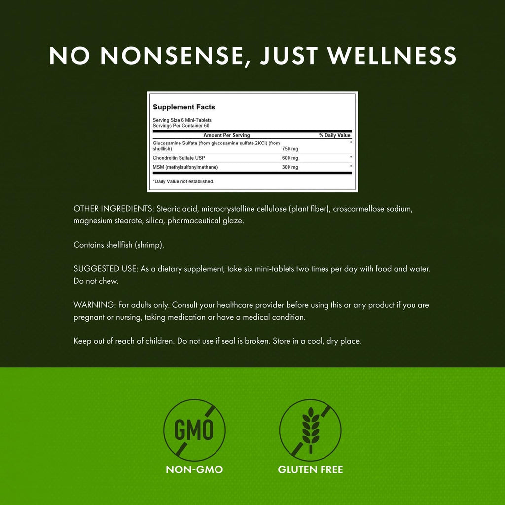 Glucosamine, Chondroitin & MSM 360 Mini-Tablets K714233