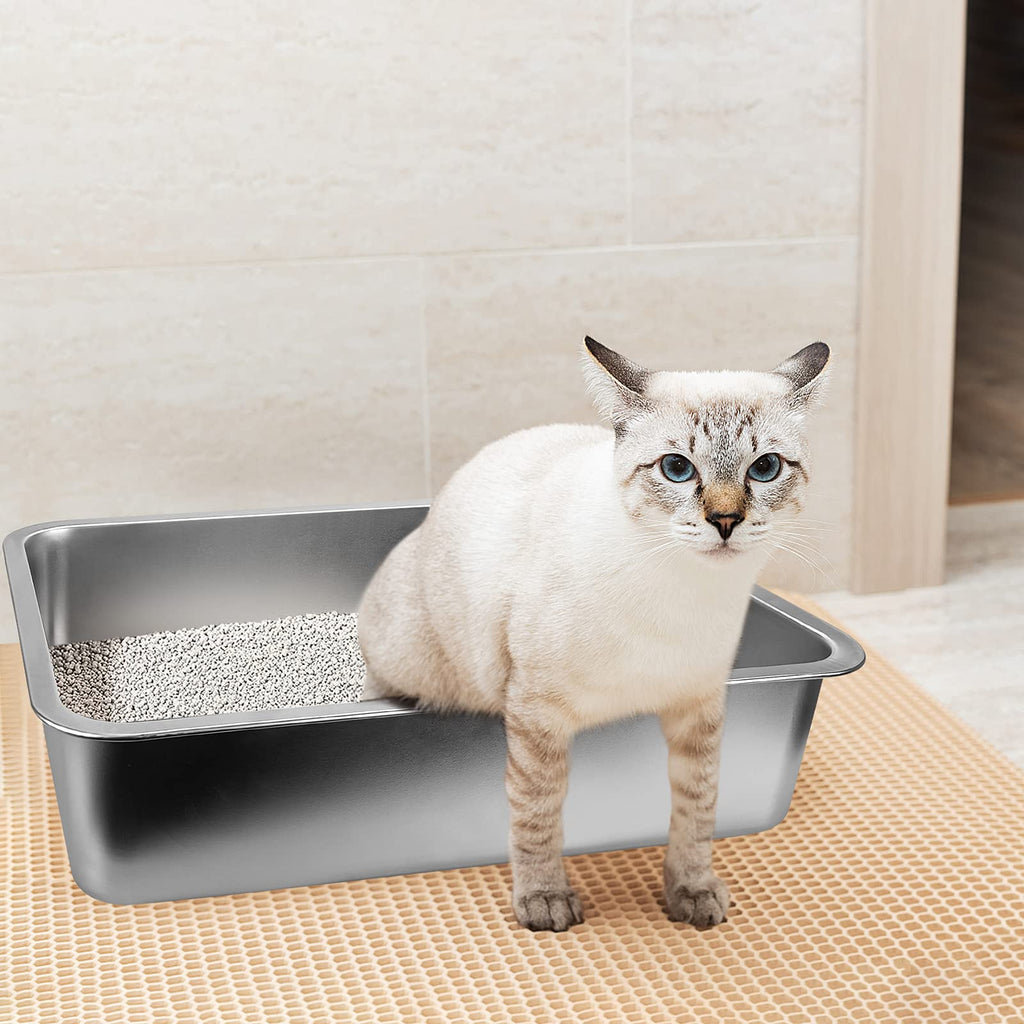 Stainless Steel Litter Box W7419