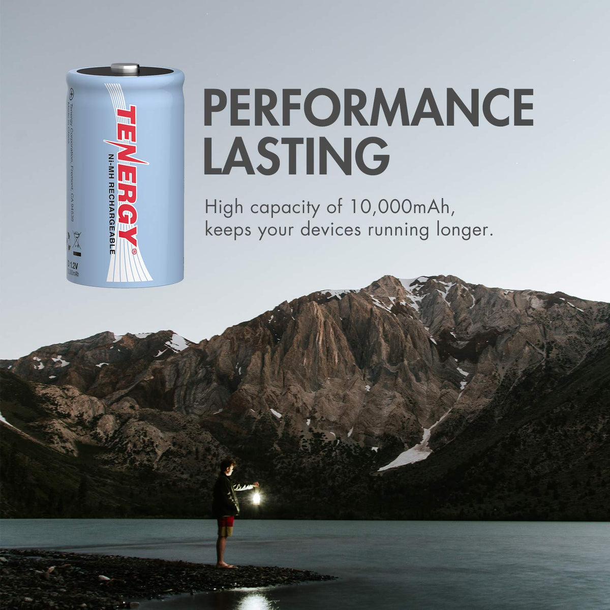 D Size 10000mAh NiMH Rechargeable Battery C6812
