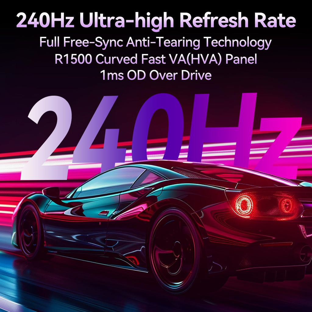 27" Curved QHD 240Hz Fast-VA 1ms Gaming Monitor L682518