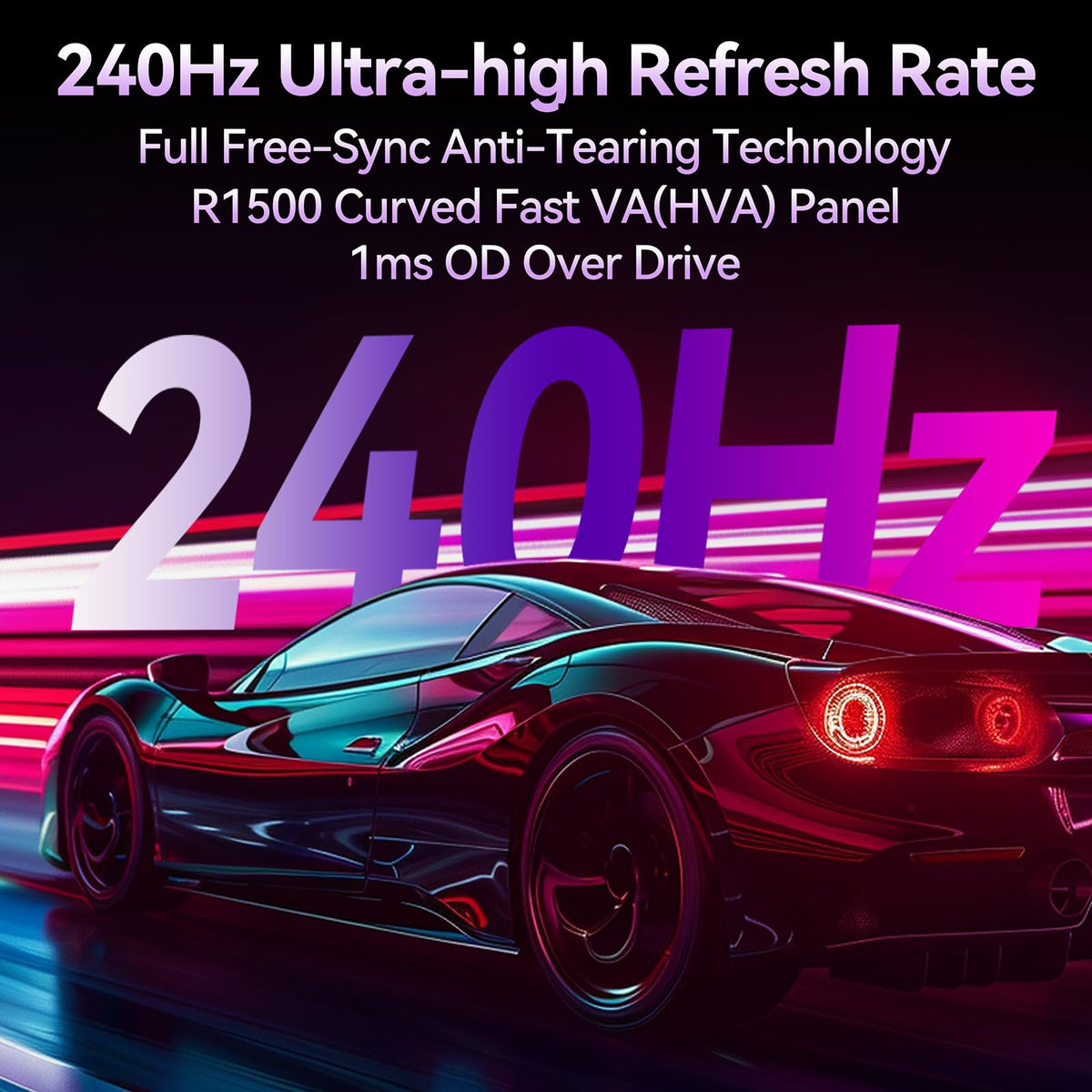 27" Curved QHD 240Hz Fast-VA 1ms Gaming Monitor L682518