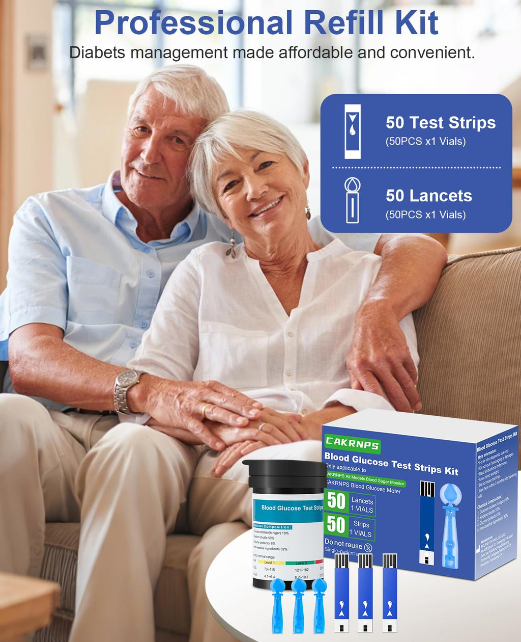 Blood Glucose Test Strips, 50 Count T79467