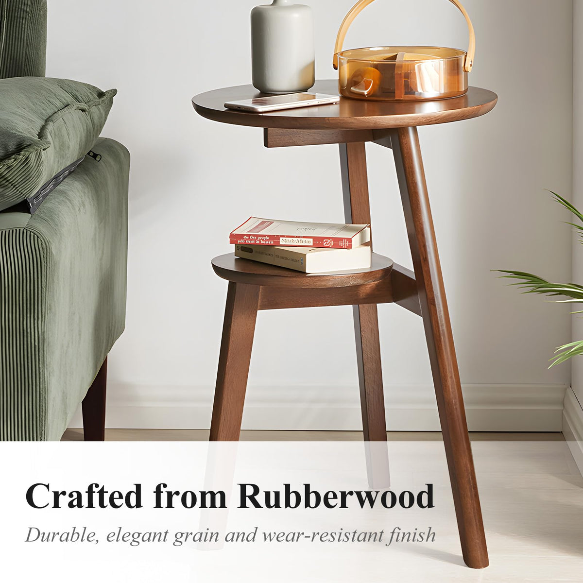 2-Tier Round Side Table J70322