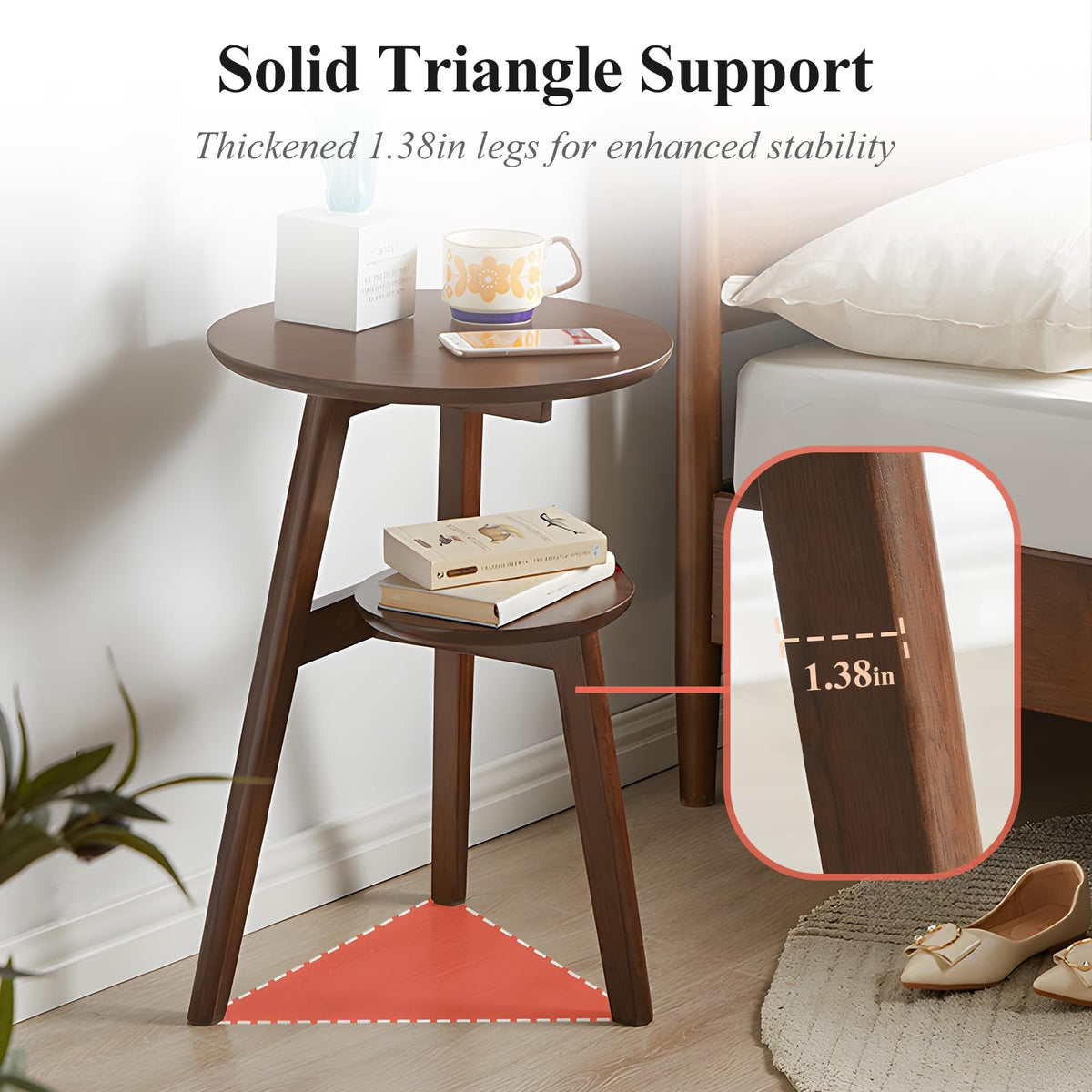 2-Tier Round Side Table J70322