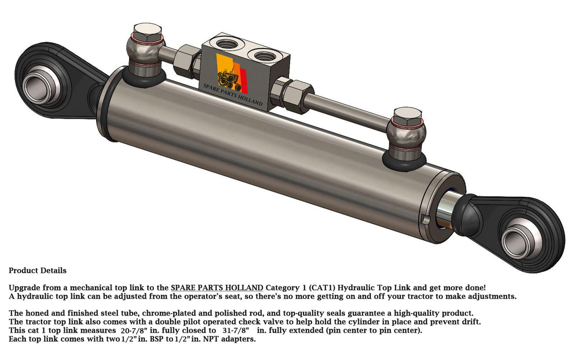Hydraulic Top Link Cat 1-1 with Locking Block R528
