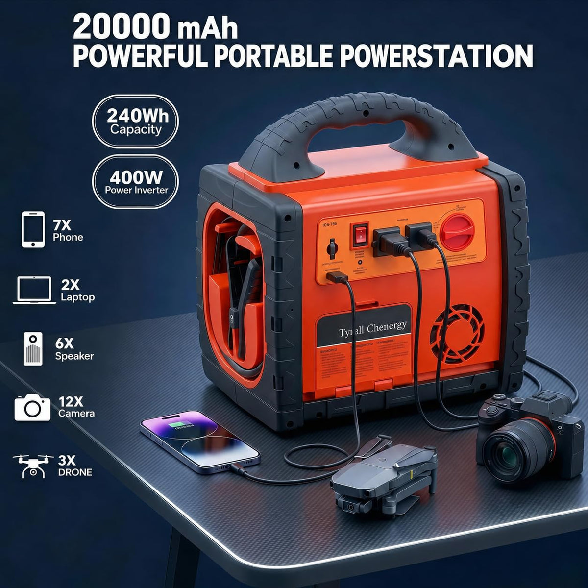 2200 Amp Car Jump Starter with Air Compressor Y883881