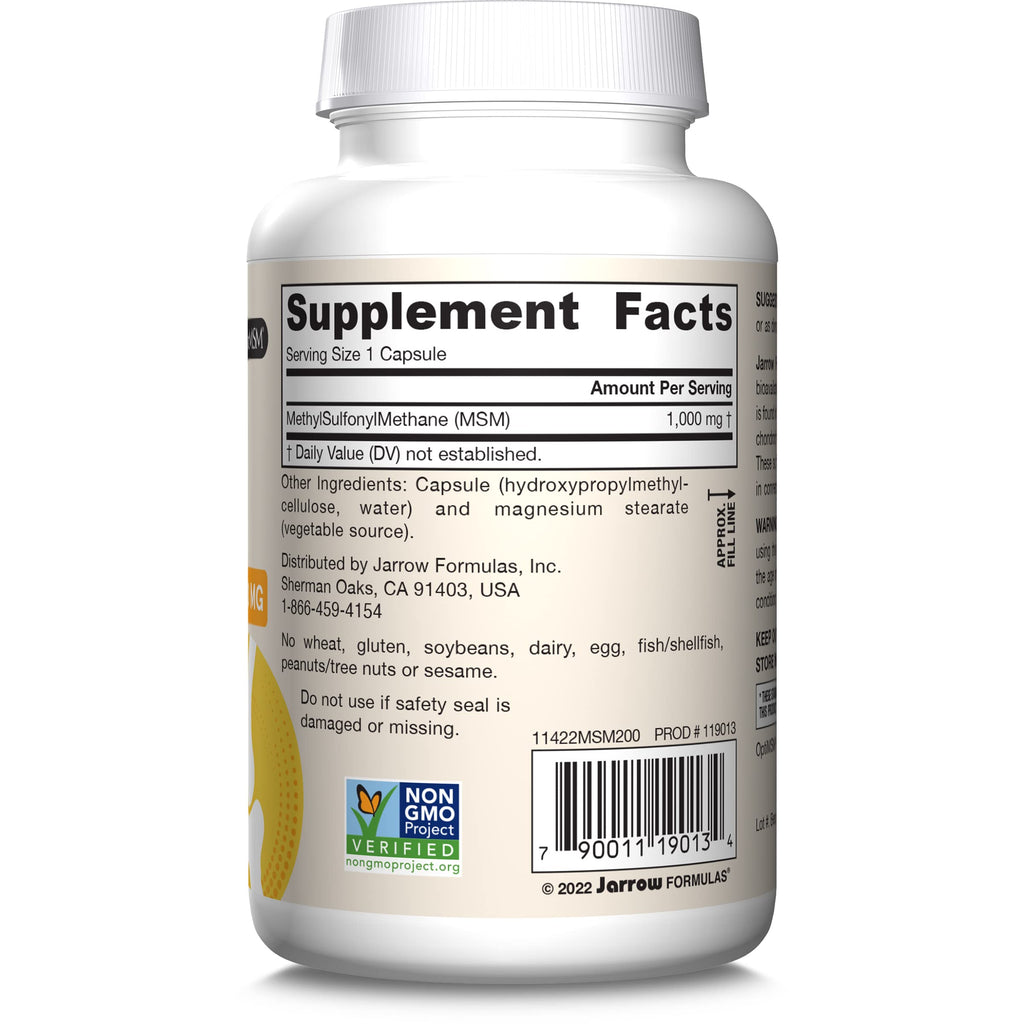 MSM Capsules 1,000 mg 200 Capsules Y6981