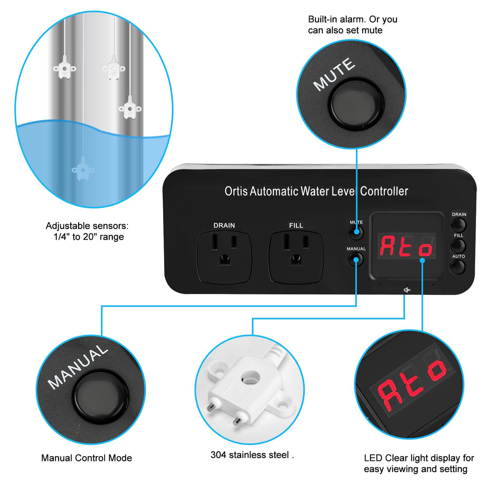 Automatic Water Level Controller for Aquarium Fish Tank A94009