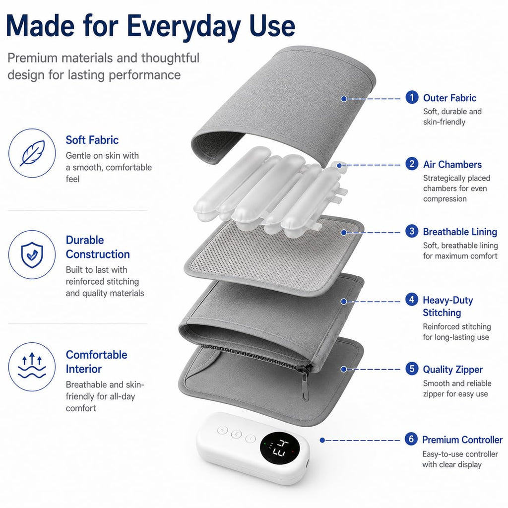 Cordless Air Massage Kneading Leg Massager T1901