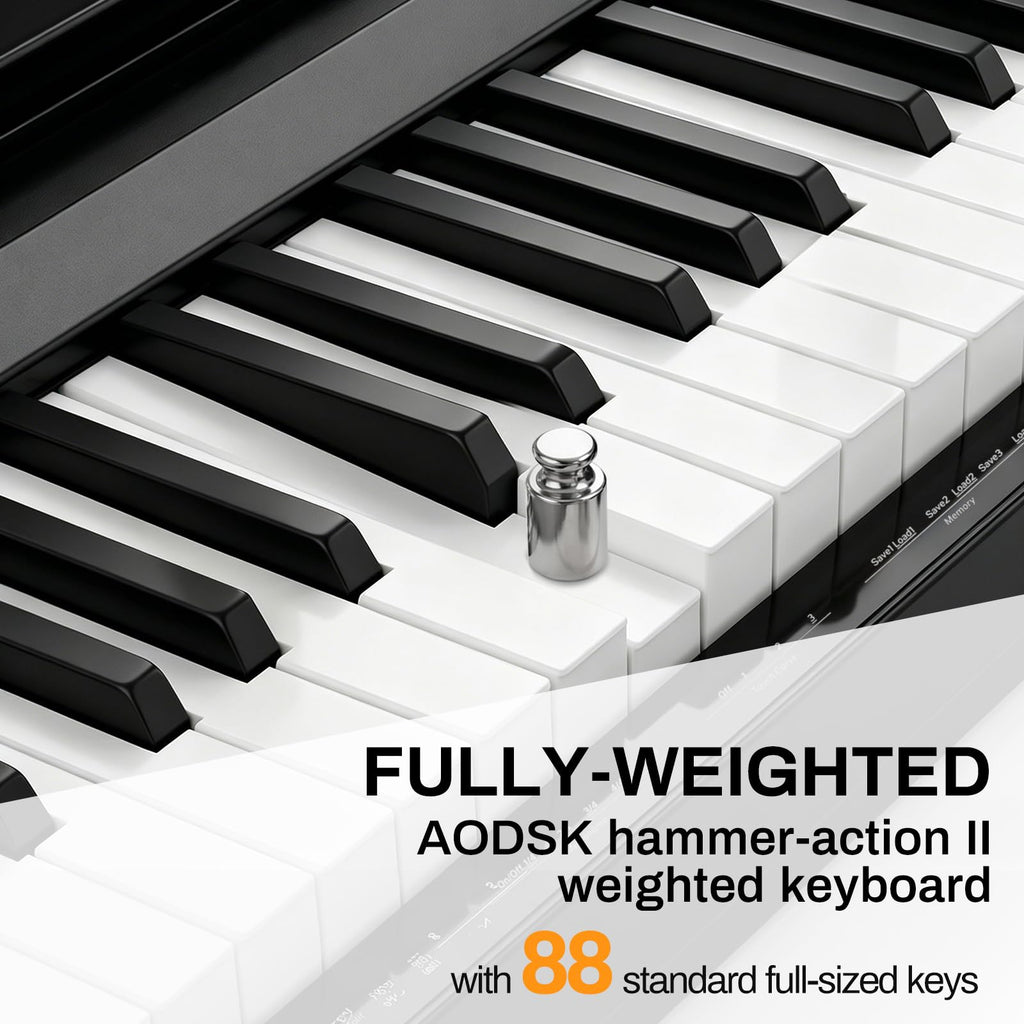 88 Keys Weighted Hammer Action Keyboard S4803
