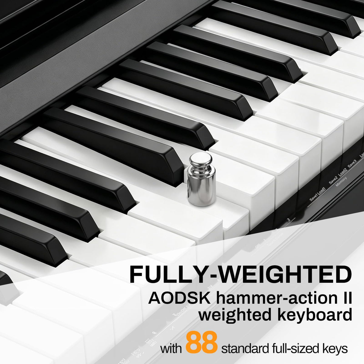 88 Keys Weighted Hammer Action Keyboard S4803