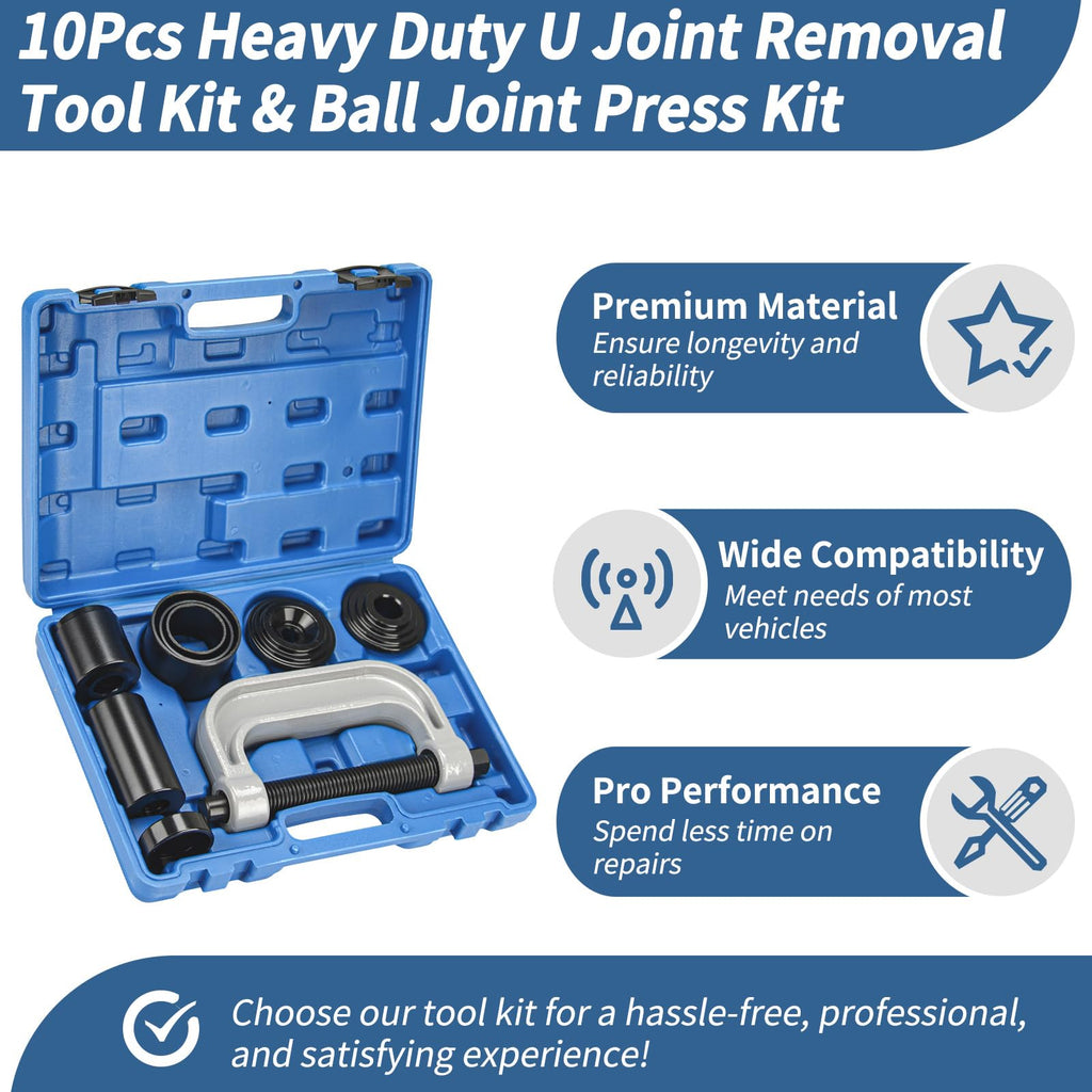 Heavy Duty U Joint Removal Tool Kit & Ball Joint Press Kit Q5784