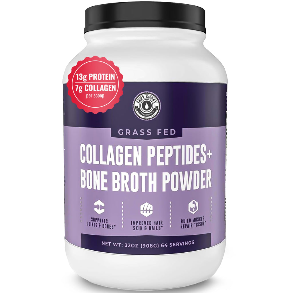 Collagen Bone Broth Powder, Unflavored, 2lb Z3569