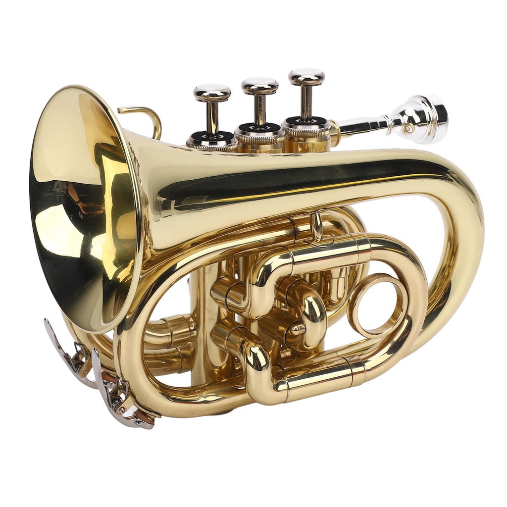Bb Pocket Trumpet, Ni Plated Brass with 7C Mouthpiece K7647