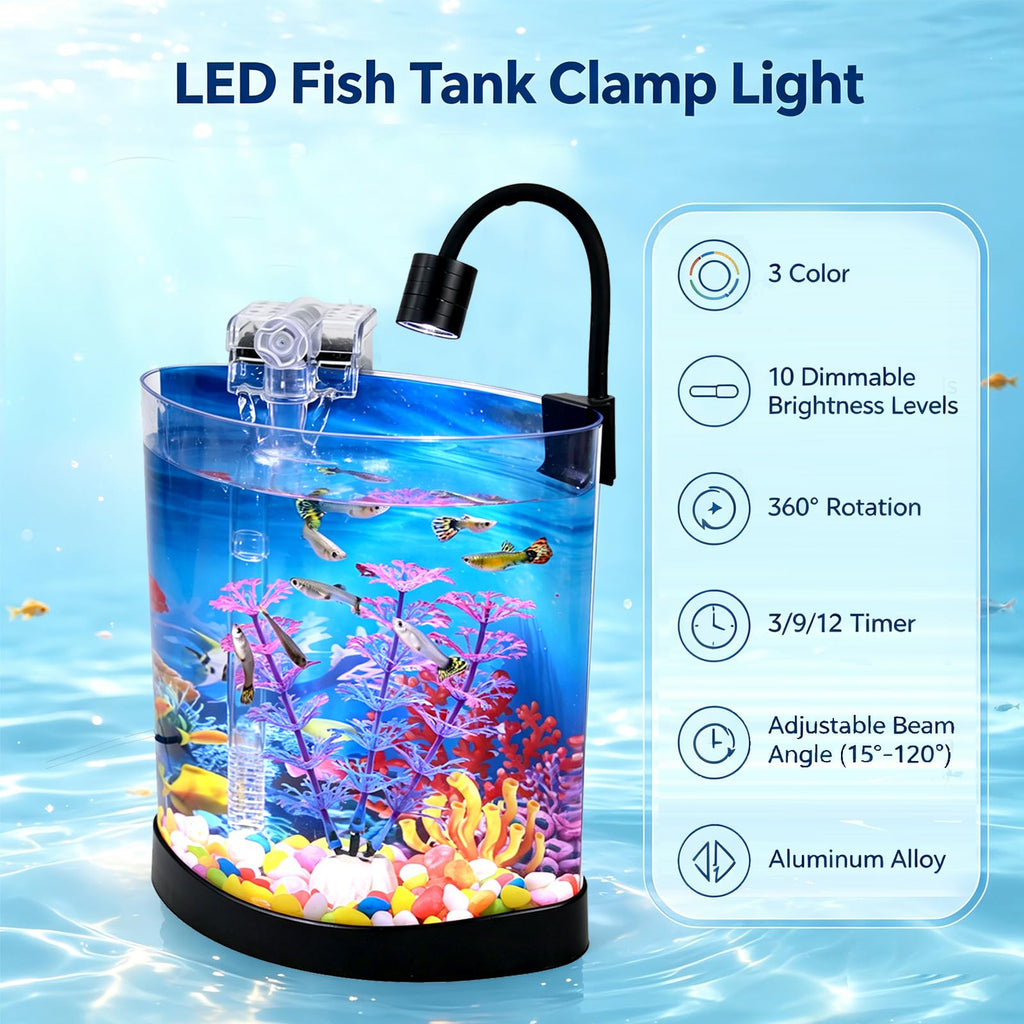1 Gallon Half Moon Fish Tank E942118