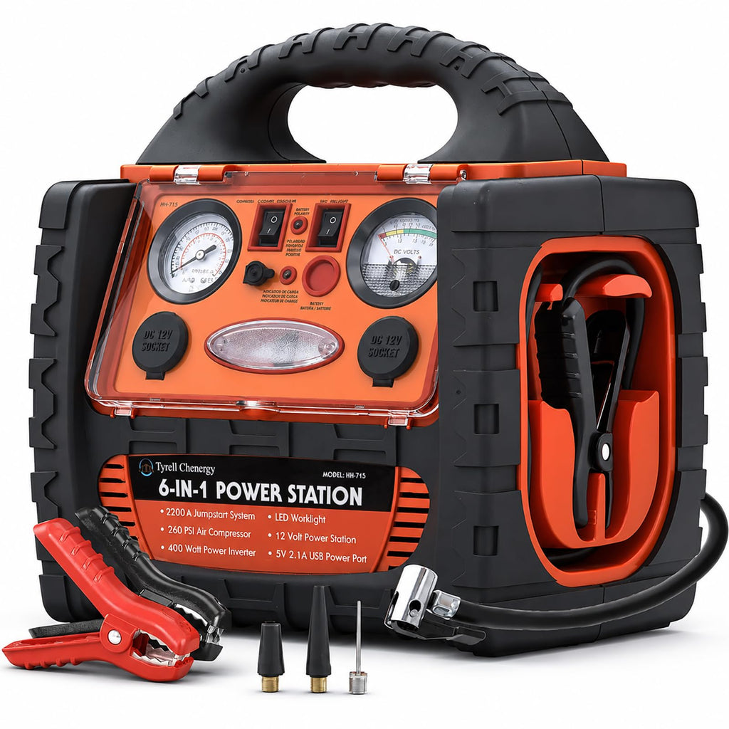 2200 Amp Car Jump Starter with Air Compressor Y883881