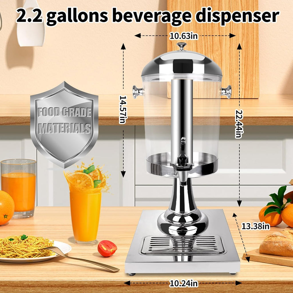 Stainless Steel Beverage Dispenser with Stand S484