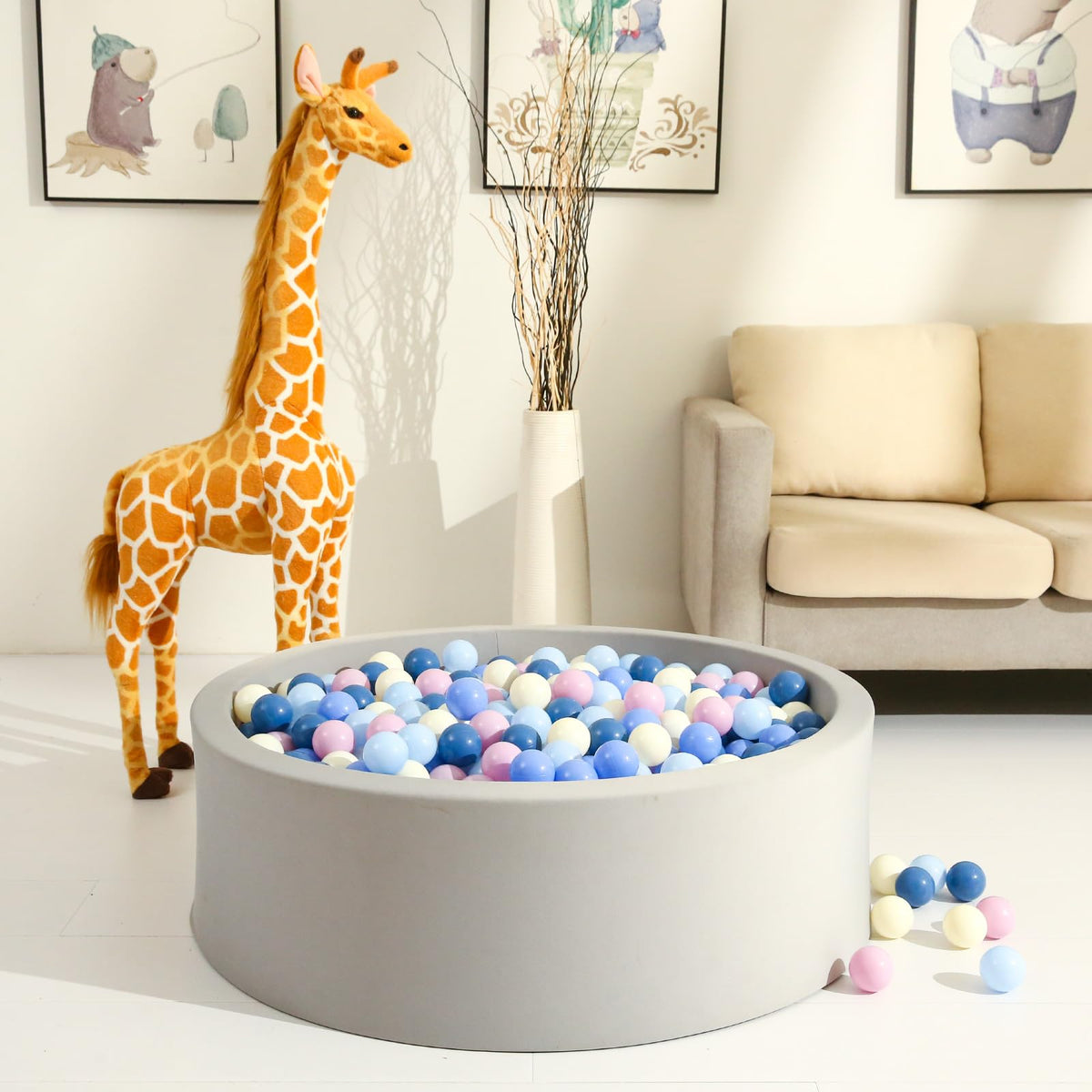 Cream Ball Pit Balls 100 Balls 2.2 Inch F32410