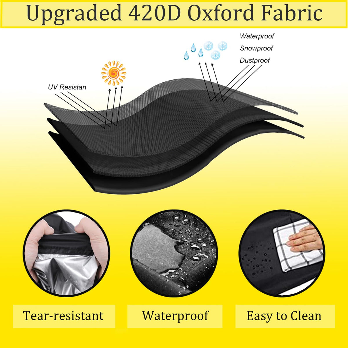 Waterproof 420D Oxford Patio Furniture Cover R4735