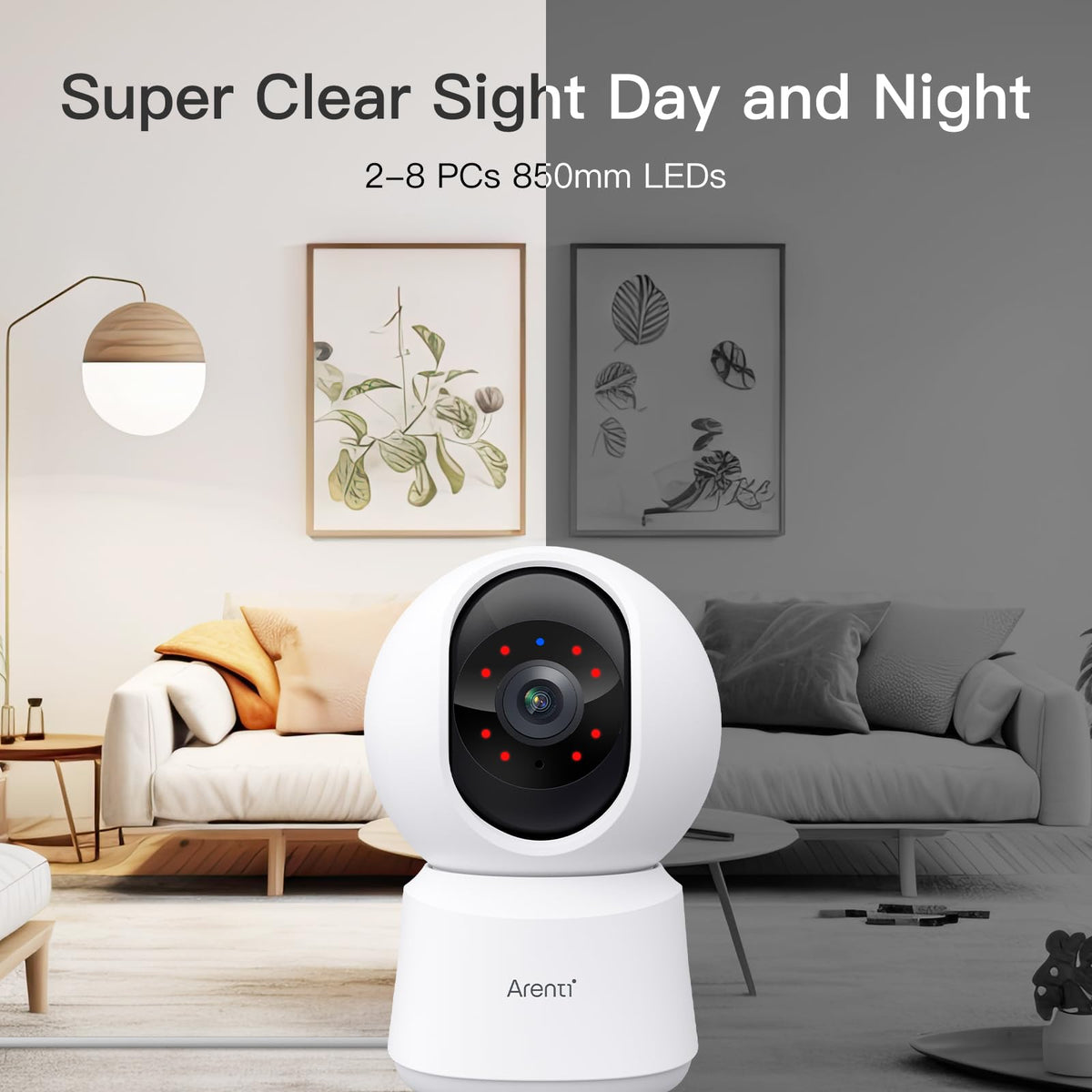 4MP 5G WiFi 6 Indoor Security Cameras N38627