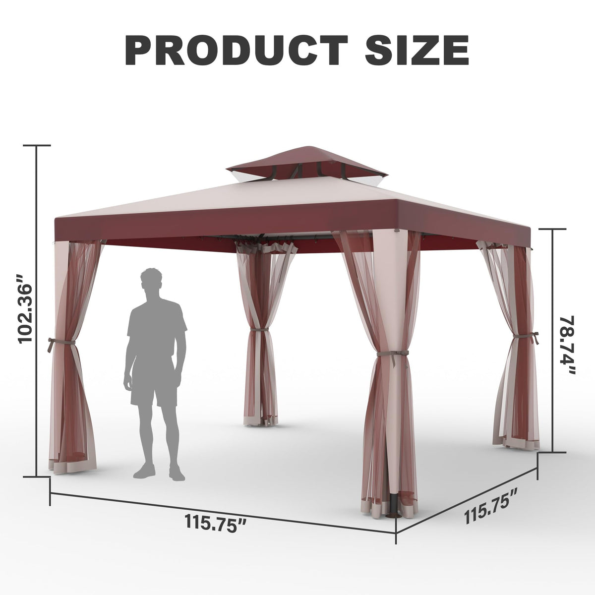 10×10 Outdoor Gazebo Canopy Tent I523830