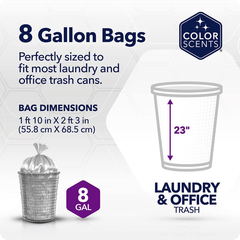 8 Gallon Twist Tie Trash Bags I300