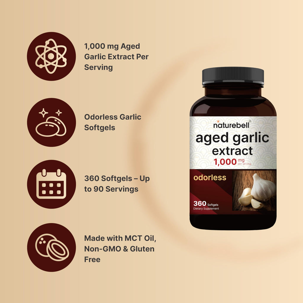 Aged Garlic Extract 1,000mg 360 Odorless Softgels N2922