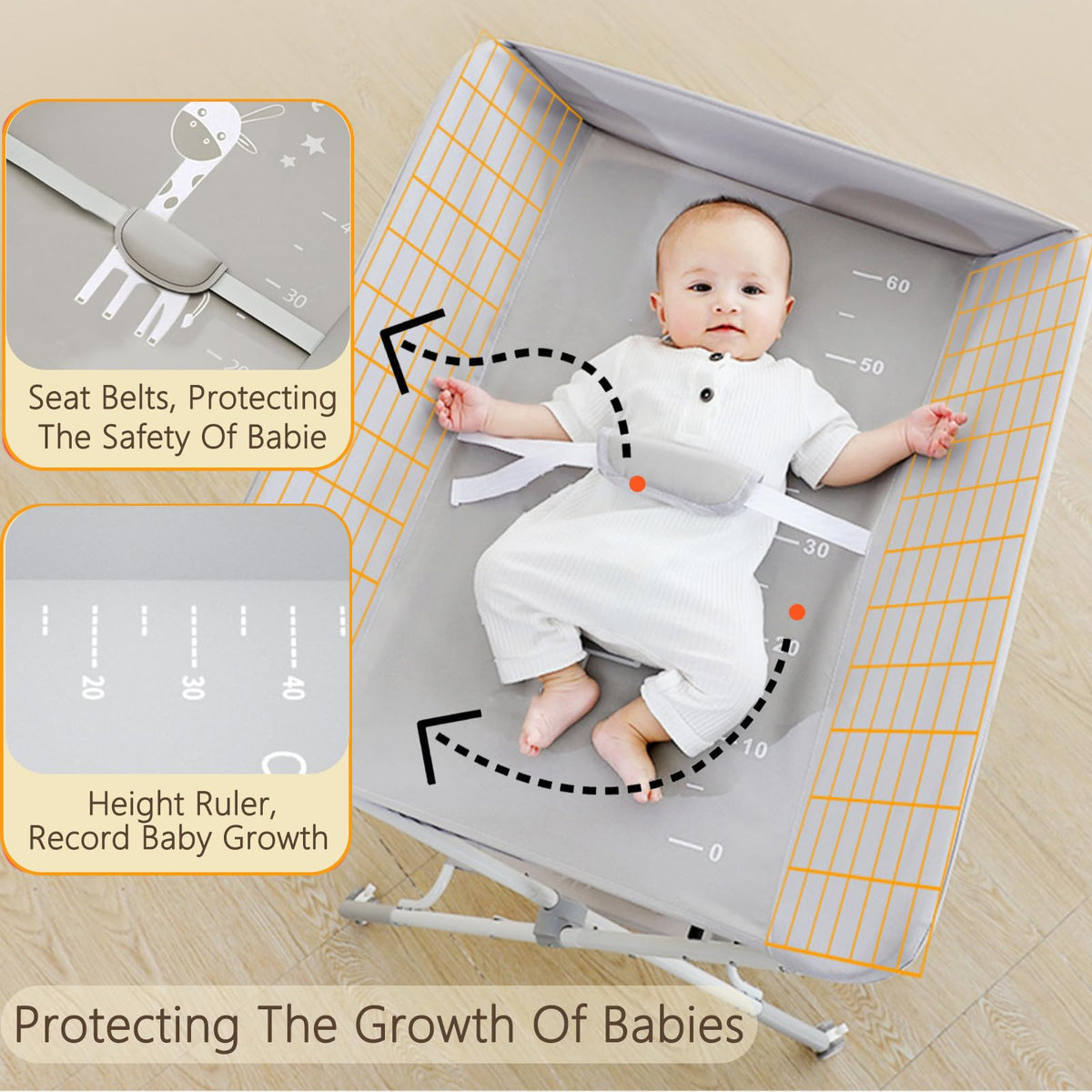 Portable Baby Changing Table with Wheels V4630