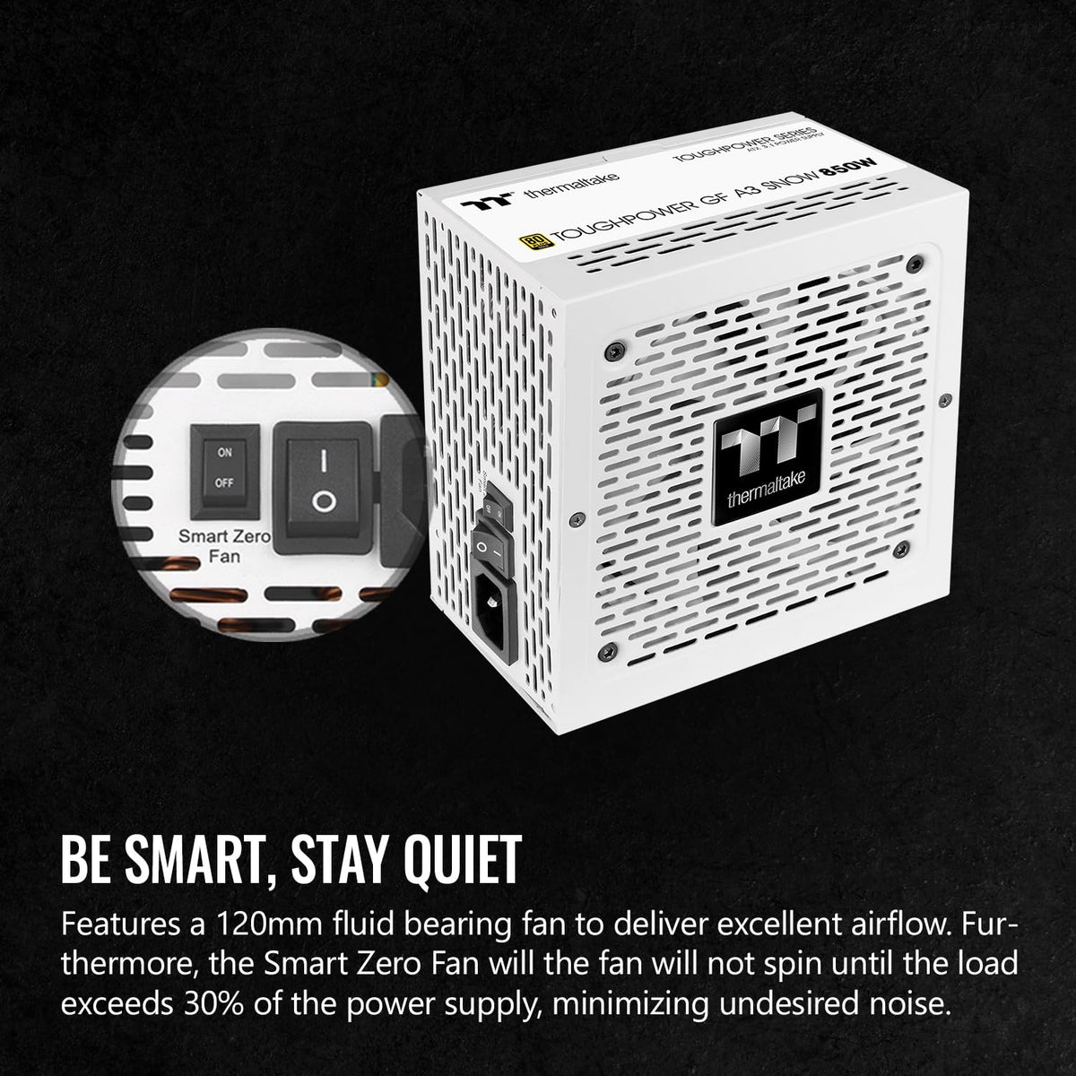 850W 80+ Gold Full Modular ATX 3.1 Power Supply F6514