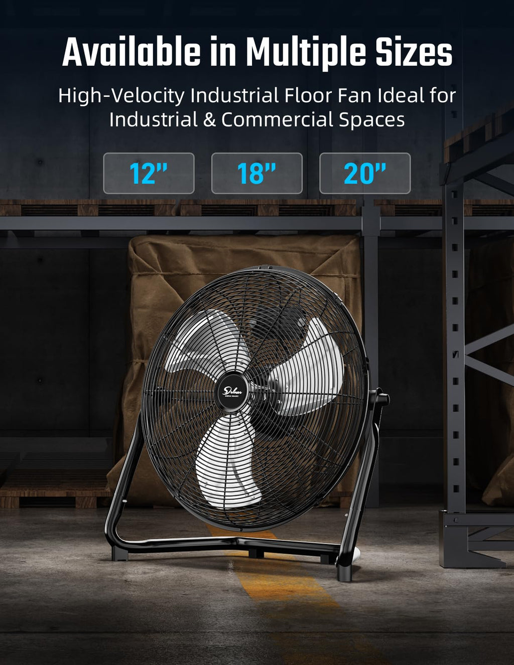 18 Inch 3 Speed Metal Floor Fan G3458