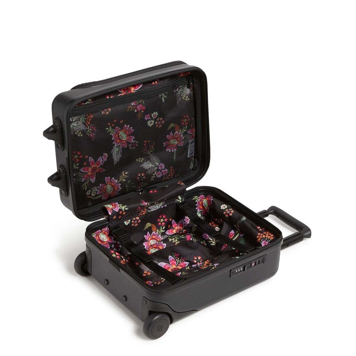 Black Hardside Underseat Rolling Suitcase G3884