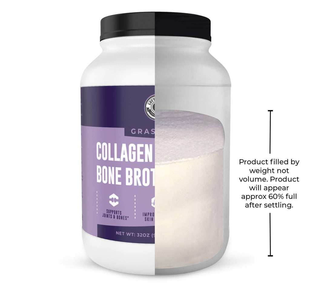 Collagen Bone Broth Powder, Unflavored, 2lb Z3569