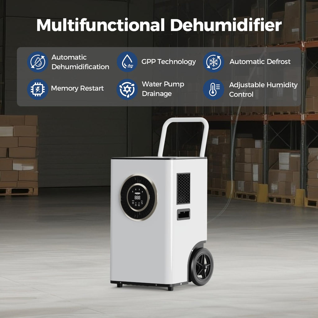 110 PPD Portable Commercial Dehumidifier with Pump E53180