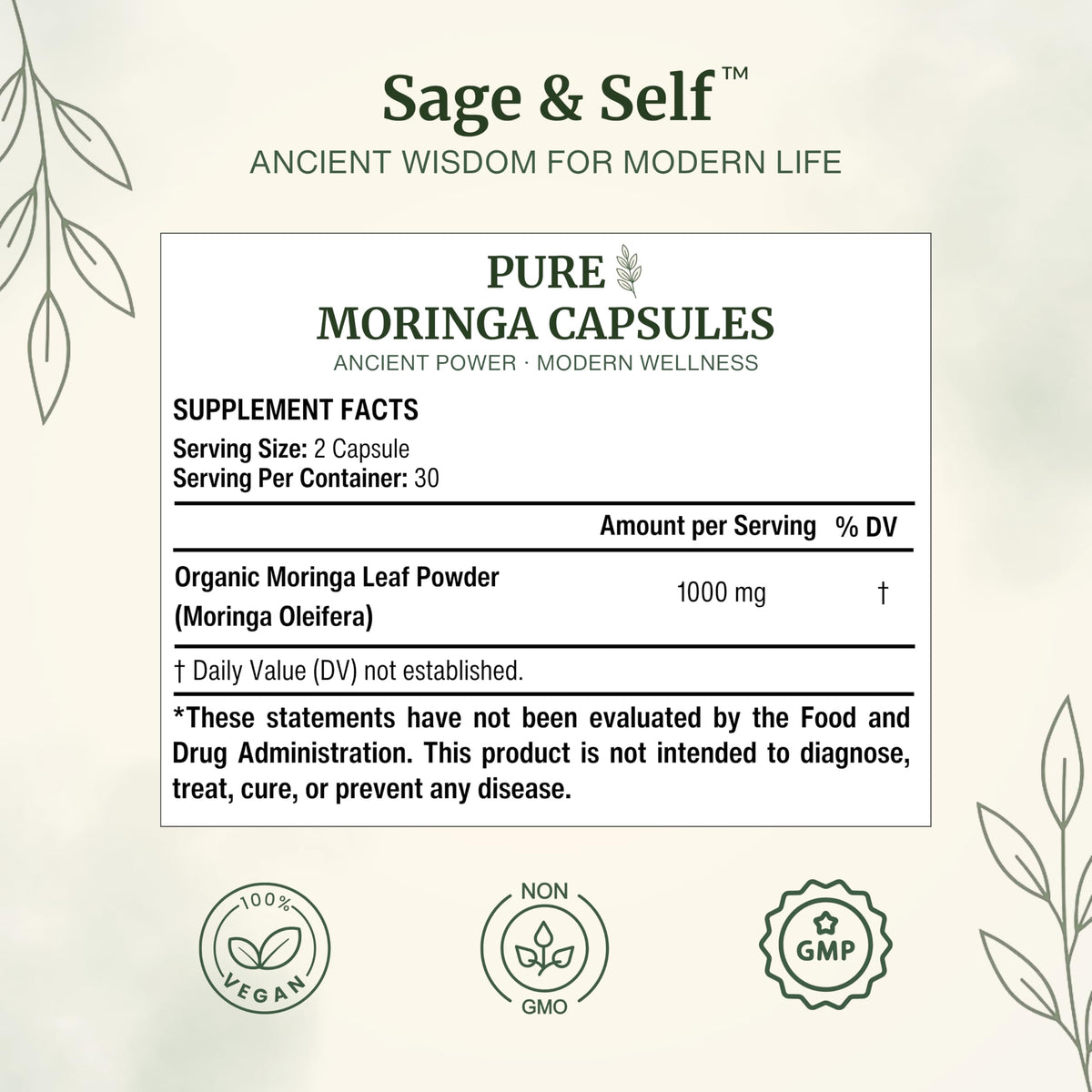 Moringa Capsules 60 Capsules O10156
