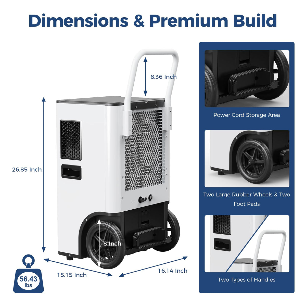110 PPD Portable Commercial Dehumidifier with Pump E53180