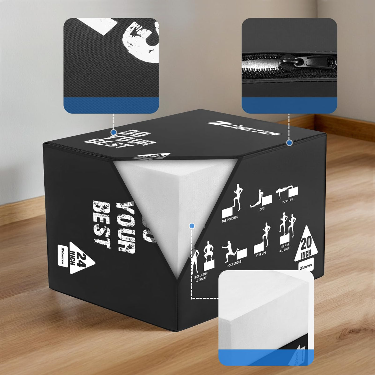 3-in-1 Plyometric Jump Box M606