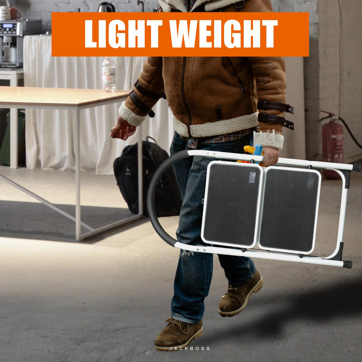 2 Step Folding Lightweight Step Stool with Anti-Slip Pedal 400 lbs Capacity G729