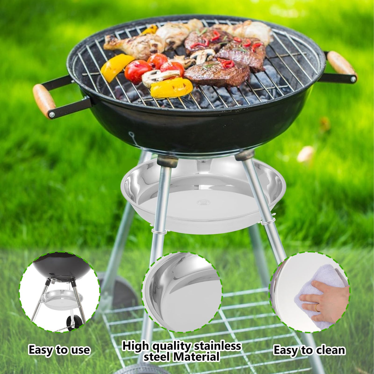 13.4" Diameter Ash Catcher Pan for Charcoal Grill K867987