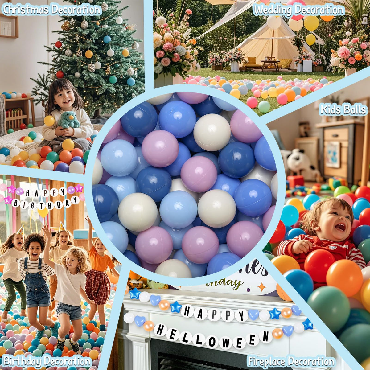 Cream Ball Pit Balls 100 Balls 2.2 Inch F32410