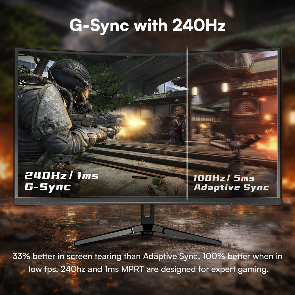 27 Inch 240Hz Curved Gaming Monitor 2K QHD N566235