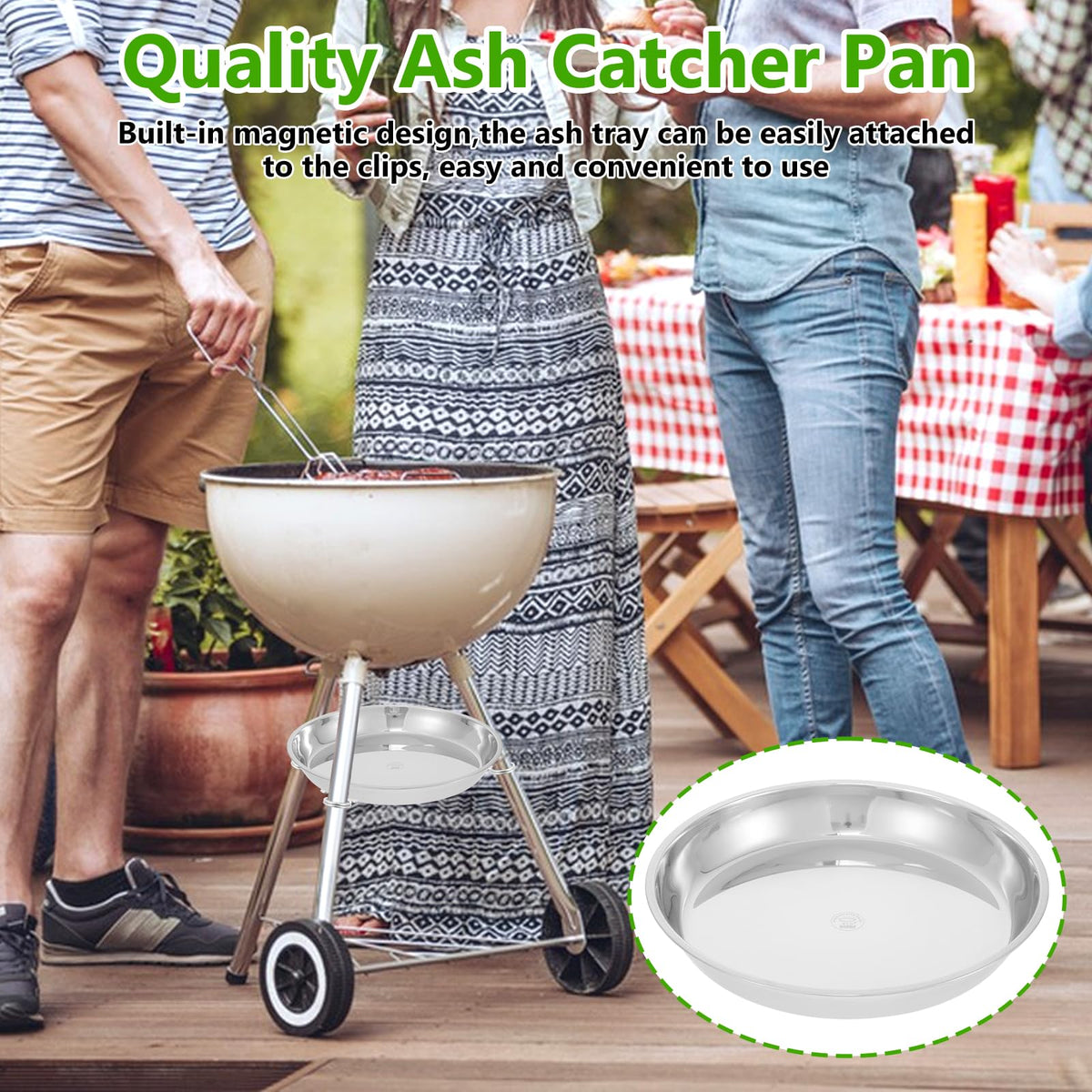 13.4" Diameter Ash Catcher Pan for Charcoal Grill K867987